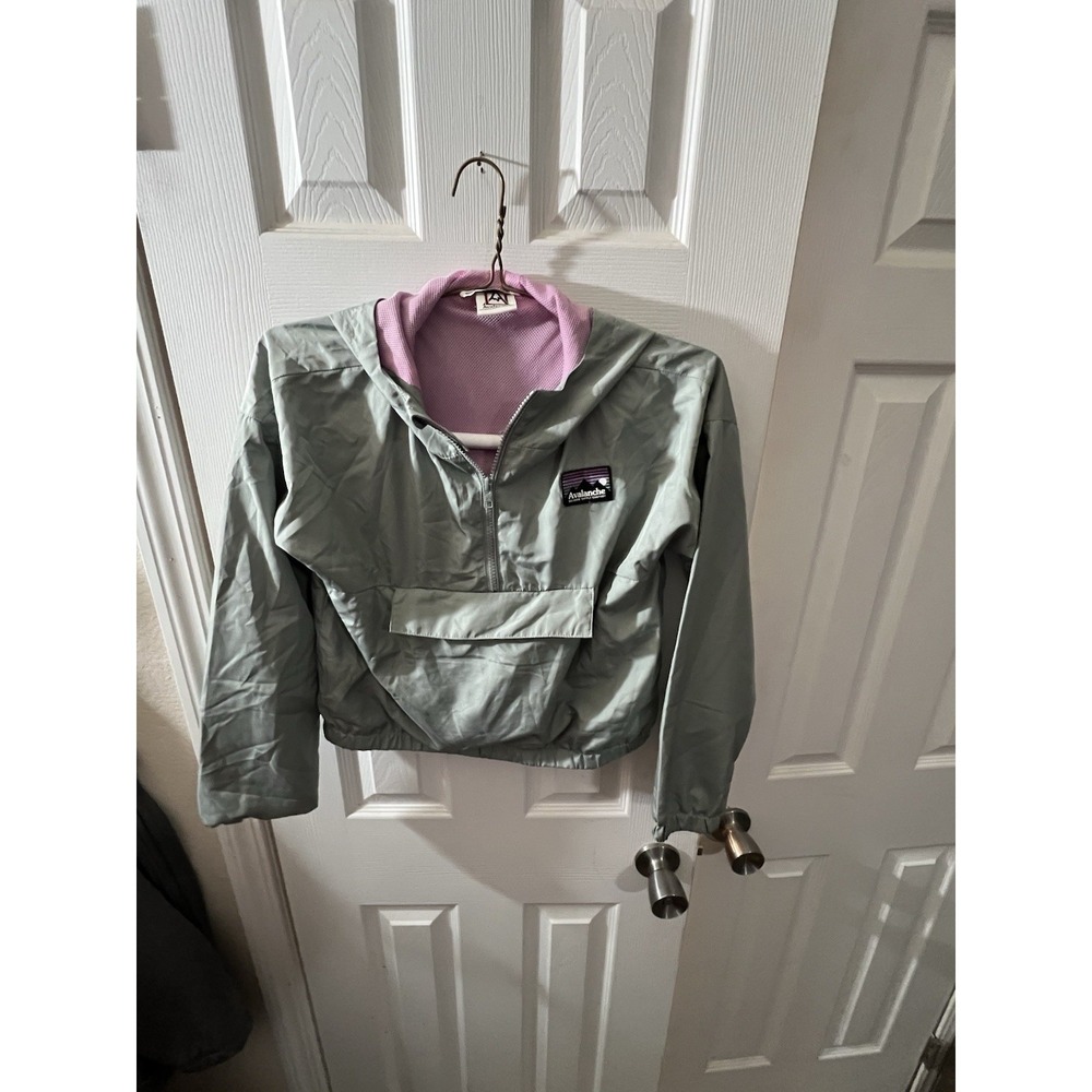 Avalanche Youth Packable‎ Quarter Zip Hooded Jacket Size Medium 10/12